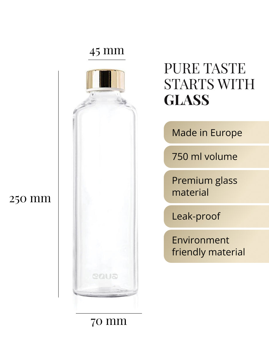 EQUA Glass Bottle Gold