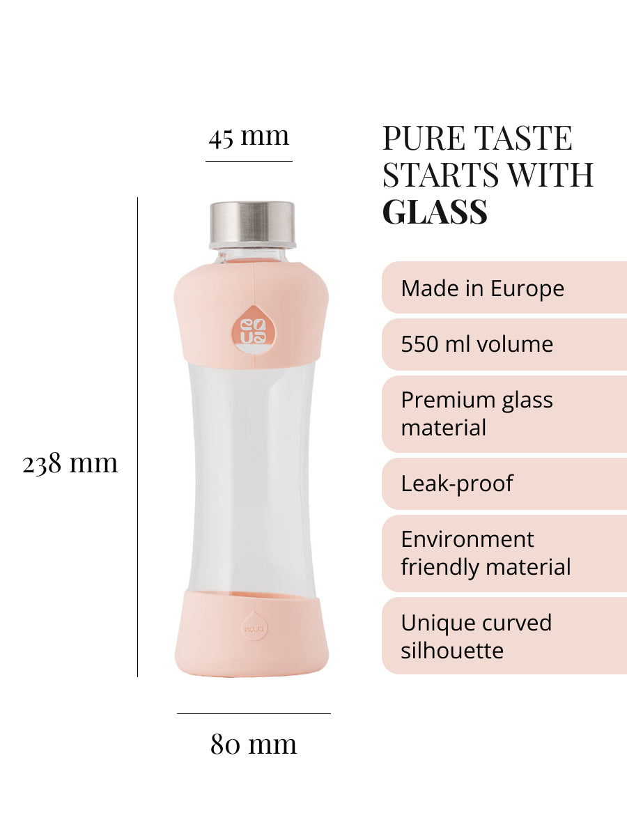 Active Peach Glass Bottle