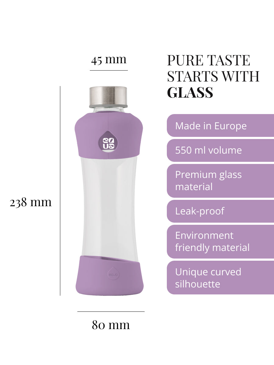 Active Plum Glass Bottle