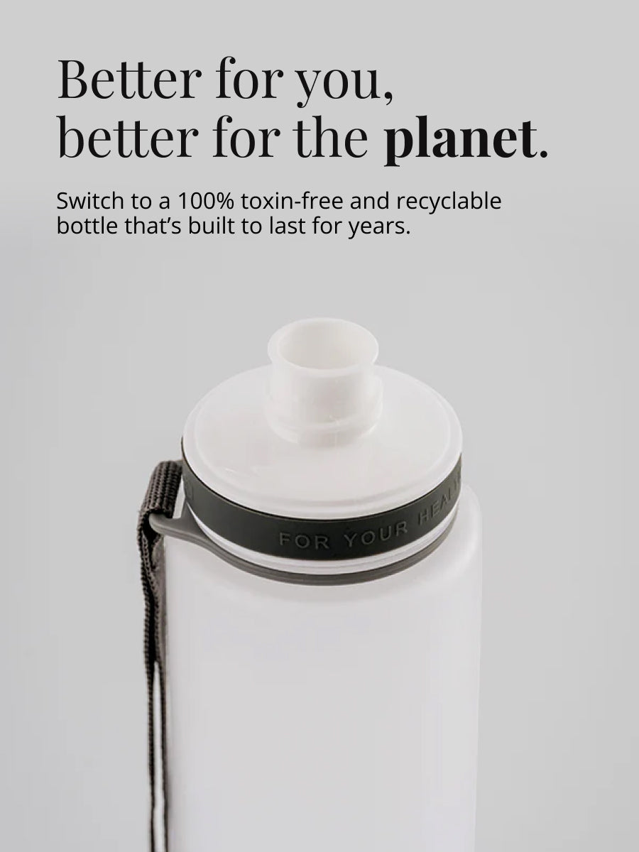 Matte White BPA free bottle