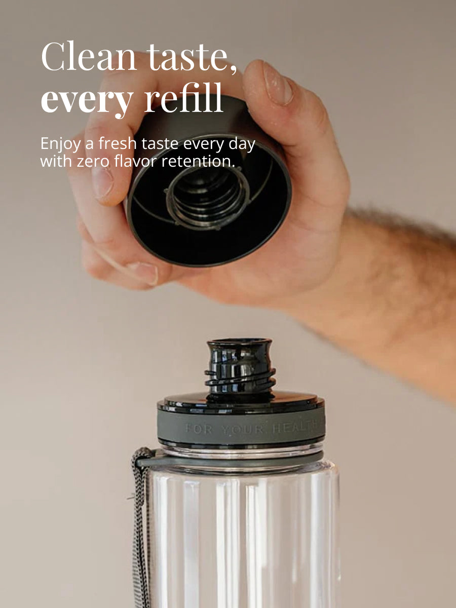 Plain Black BPA free bottle
