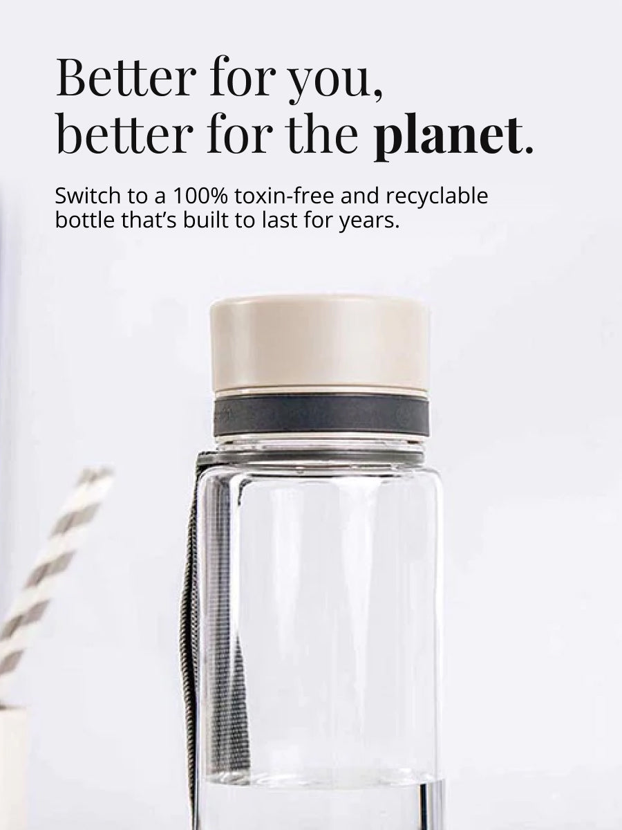Plain Grey BPA free bottle